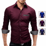 camisa social com detalhe